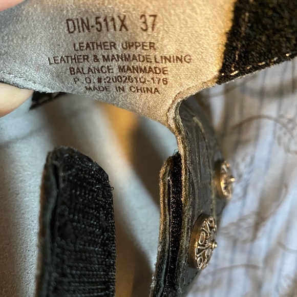 Alegria Dinah 511x leaf motif Velcro sandals size 7 - Picture 5 of 5